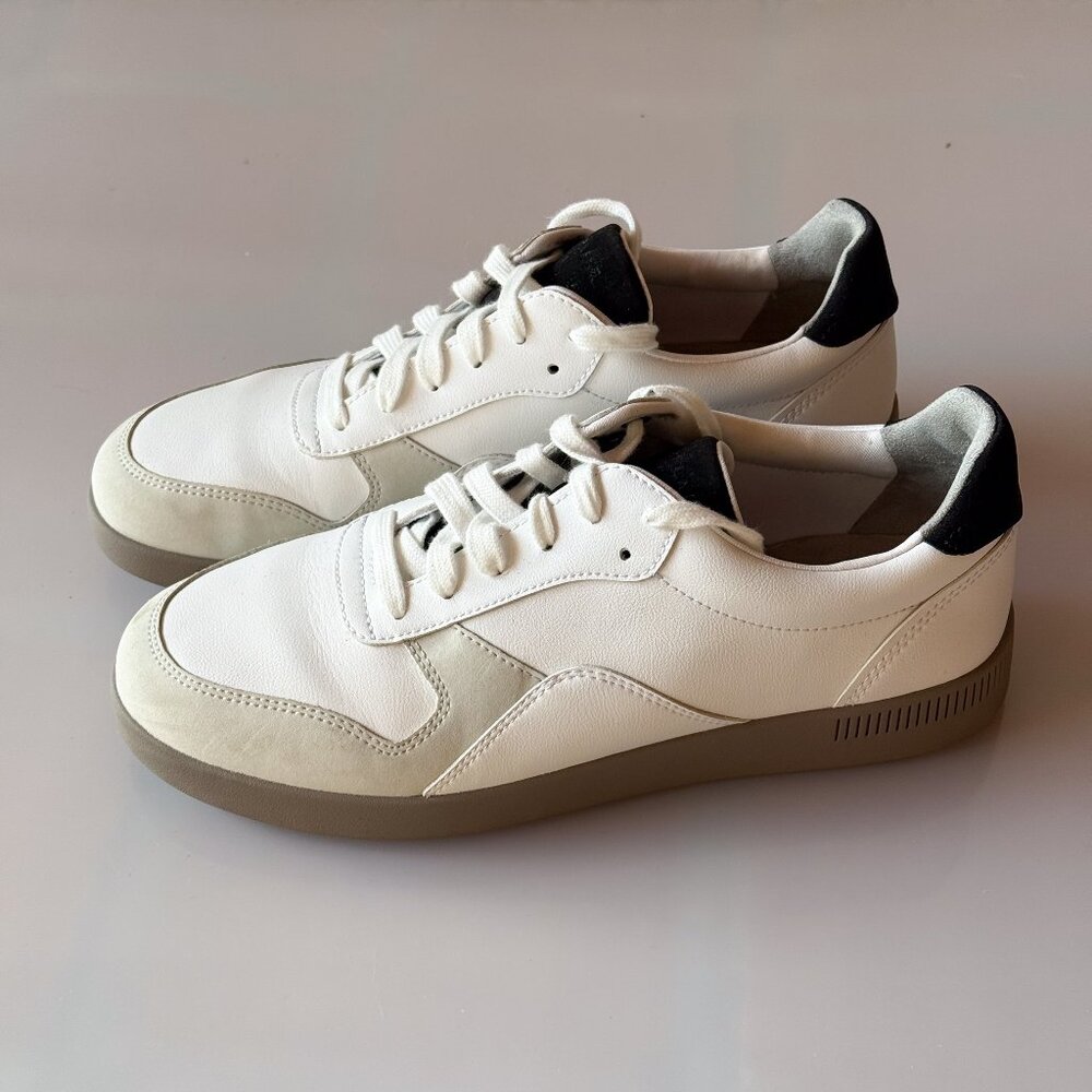 NWOT Everlane White Stone Leather Court Sneakers Womens 8.5
